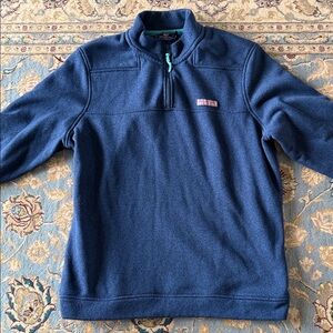 Vineyard Vines Men's Navy Zip-Up Sweater